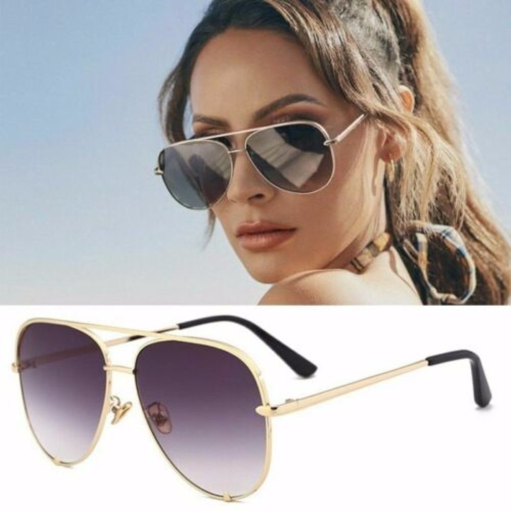 Quay Australia Desi Gold Gradient Lens